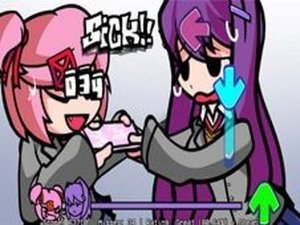 Rhythm Game with Natsuki and Yuri