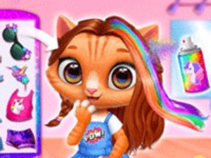 Kitty Animal Hair Salon Online Game