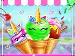 Unicorn Ice Cream Cone Maker Online Game