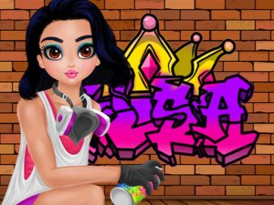 Princess Cool Graffiti Online Game