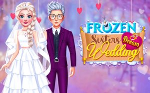 Frozen Sisters Dream Wedding Dress Up Online Game