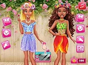 Blooming Flowers Social Media Adventure Dress Up Game